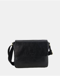 Pierre Cardin - Pierre Cardin Men's Leather Classic Messenger/Computer Bag