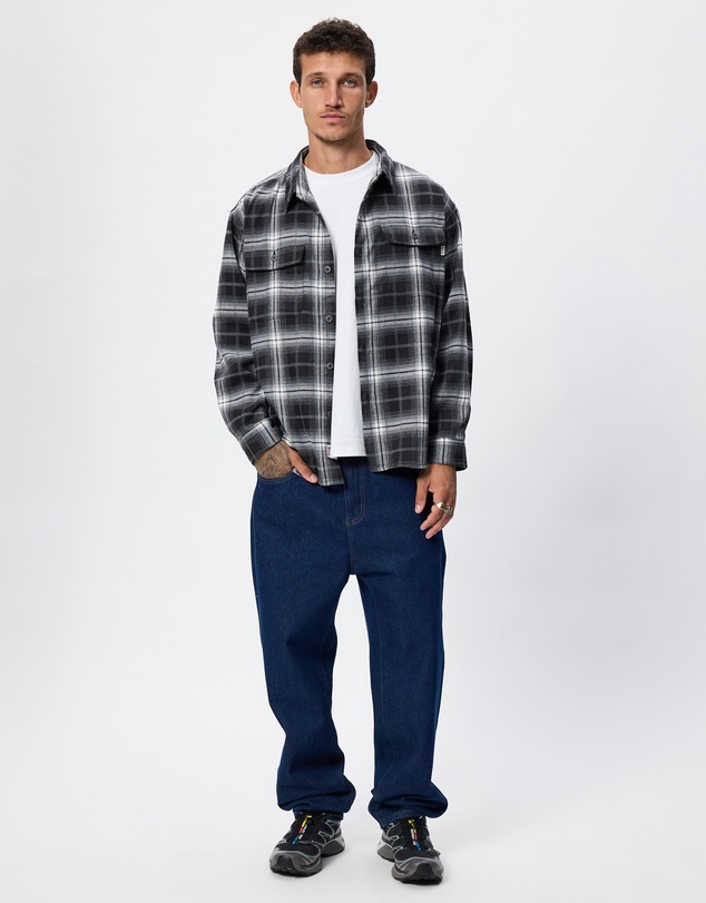 S Double - Pass Flannel Overshirt
