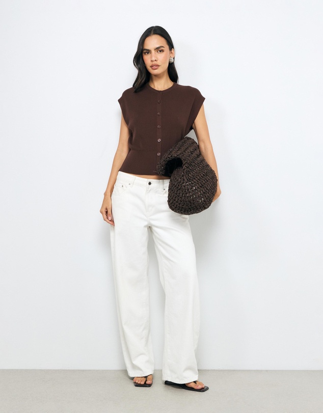 AERE - April Organic Cotton Knit Vest