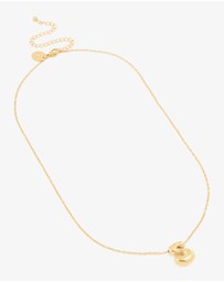 Lovisa - Waterproof Gold Plated Stainless Steel Large Bubble Letter S Necklace