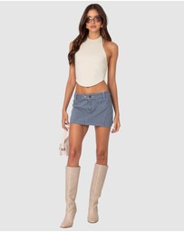 EDIKTED - Louisa Denim Mini Skirt