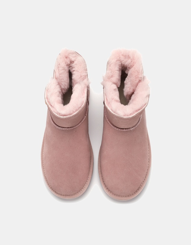 AusWooli Ugg Boots - Cabarita Sheepskin Chic Short Button Boots