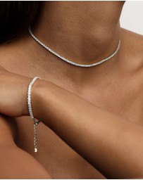 SAINT VALENTINE - Aspen Tennis Necklace - Silver