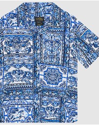 Camilla - Short Sleeve Camp Collared Shirt - Kids