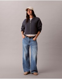 Calvin Klein Jeans - Smooth Cropped Relaxed Bomber Jacket