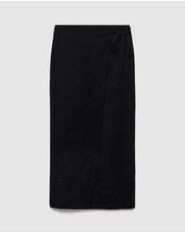 M.N.G - Wrinkled Effect Wrap Skirt