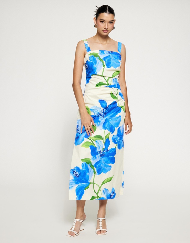 Lover - Grace Ruched Midi Dress