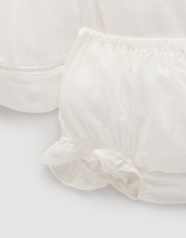 Purebaby - Embroidered Dress - Babies-Kids