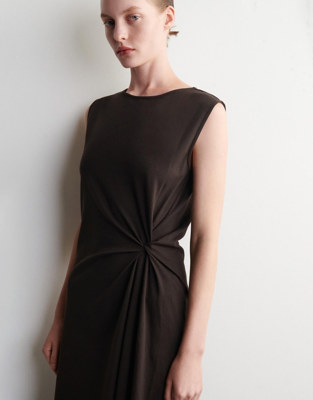 COS - Twist-Detail Jersey Midi Dress