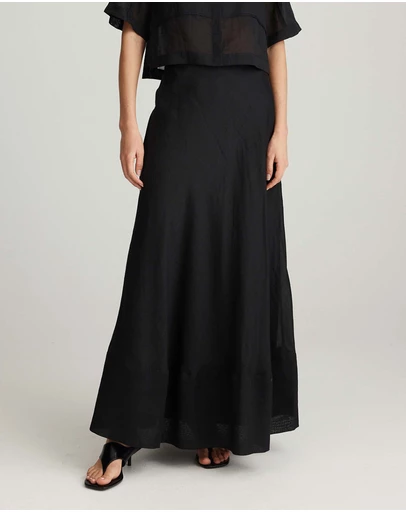 Mattir - Aire Circle Skirt Black