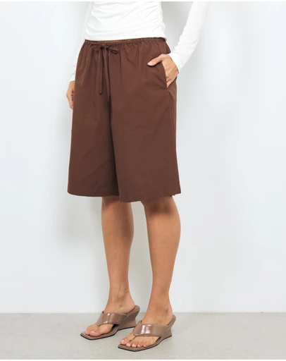 AERE - Kirra Poplin Bermuda Shorts
