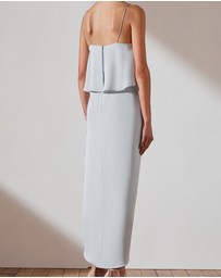 Shona Joy - Luxe Draped Cocktail Frill Dress