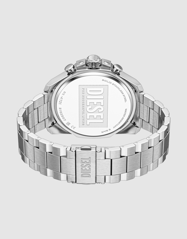 Diesel - Mega Chief Slim Silver Tone Chronograph Watch
