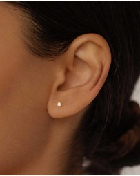 By Charlotte - Gold Pure Light Stud Earrings