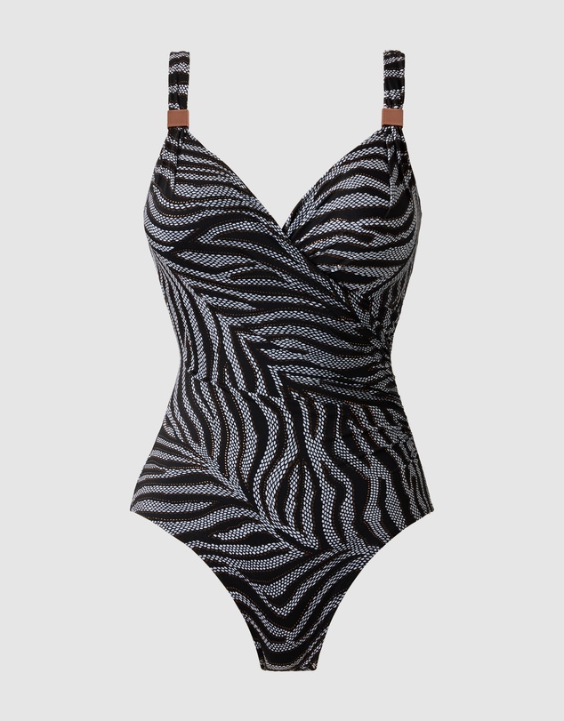 Miraclesuit Swimwear  - Zirconic Siren Underwired Crossover Shaping Swimsuit