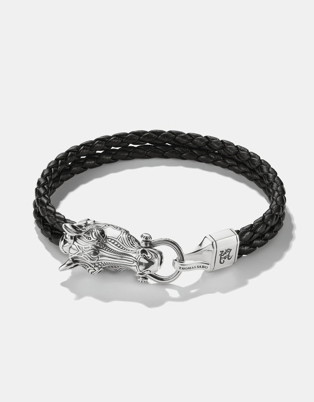THOMAS SABO - THOMAS SABO Leather Bracelet with Horse Head
