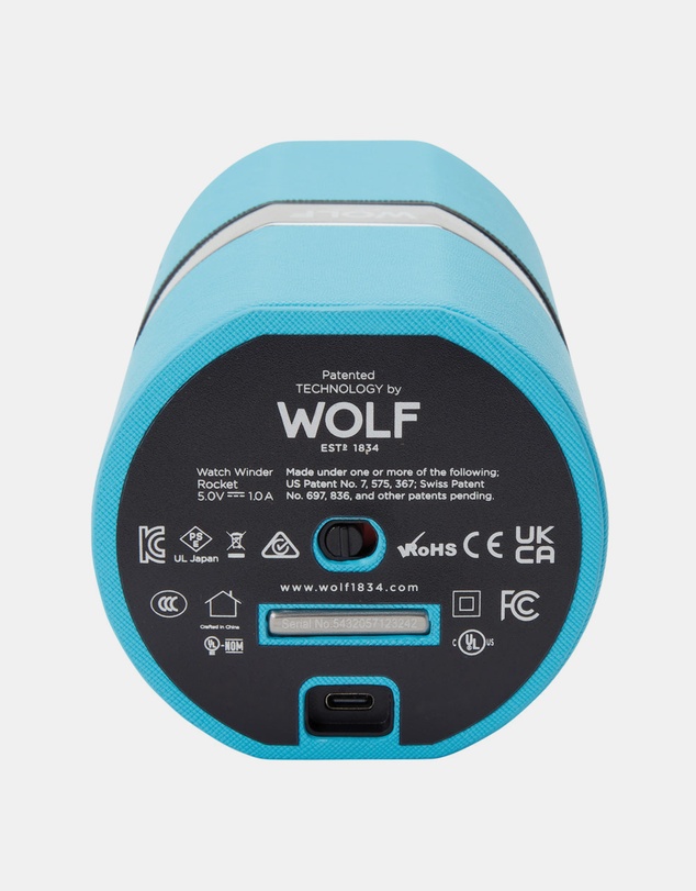 Wolf - Wolf Rocket Travel Watch Winder Blue