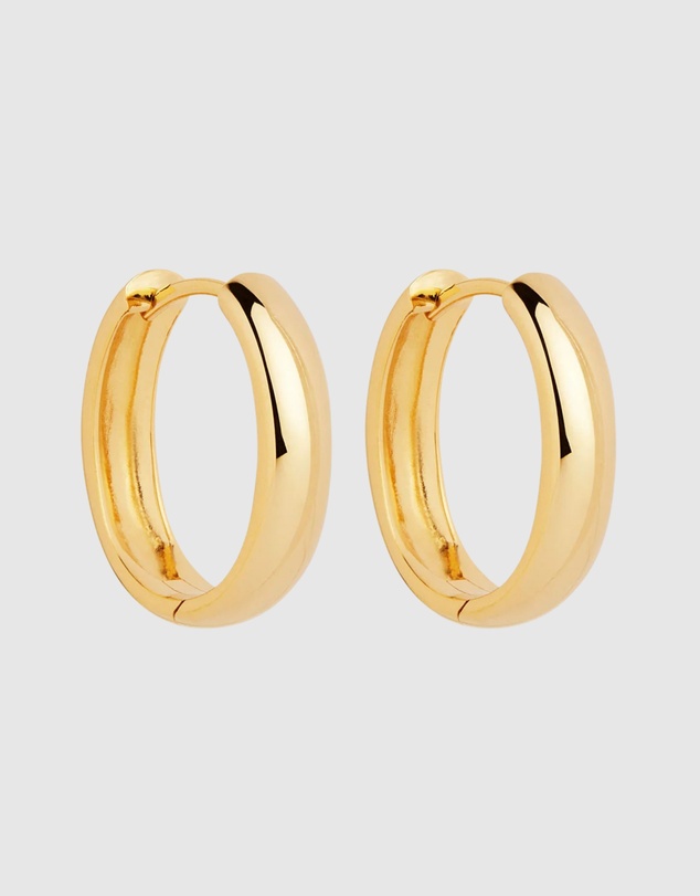 Najo - Lumière Yellow Gold Hoop Earrings