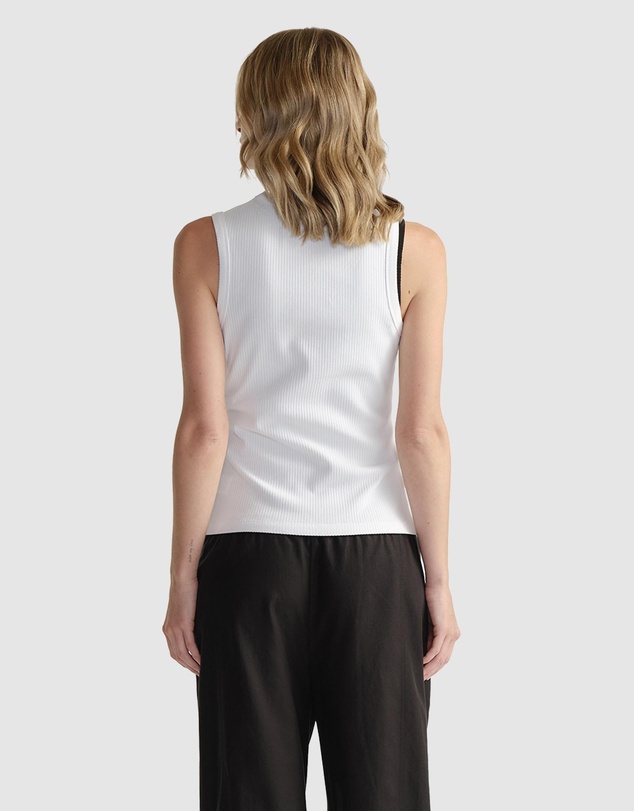 Decjuba - D-Luxe Ribbed Scoop Tank