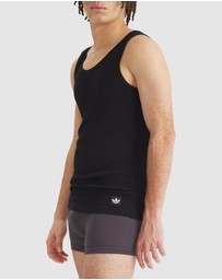 adidas Originals - 2 Pack Comfort Cotton Rib Tank Top