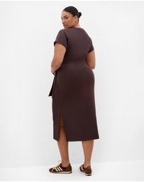 City Chic - Mae Side Tie Midi Dress