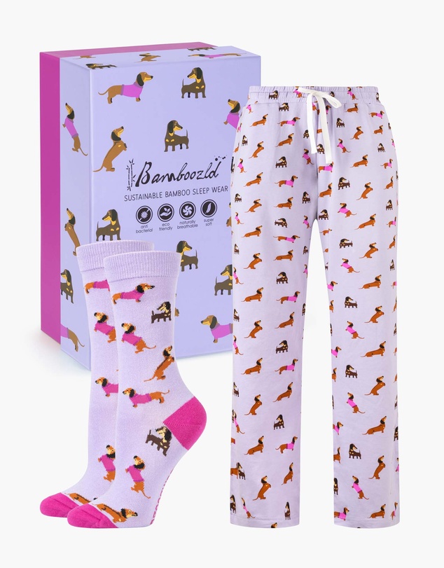 Bamboozld - Women's Bamboo Jersey Dash Dreaming Pant & Sock Gift Set