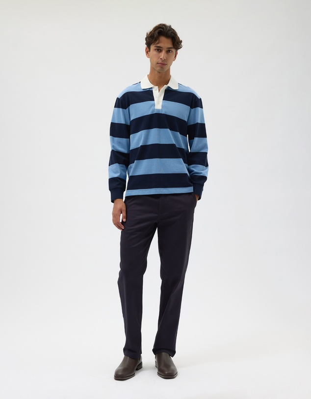 AERE - Striped Rugby Polo