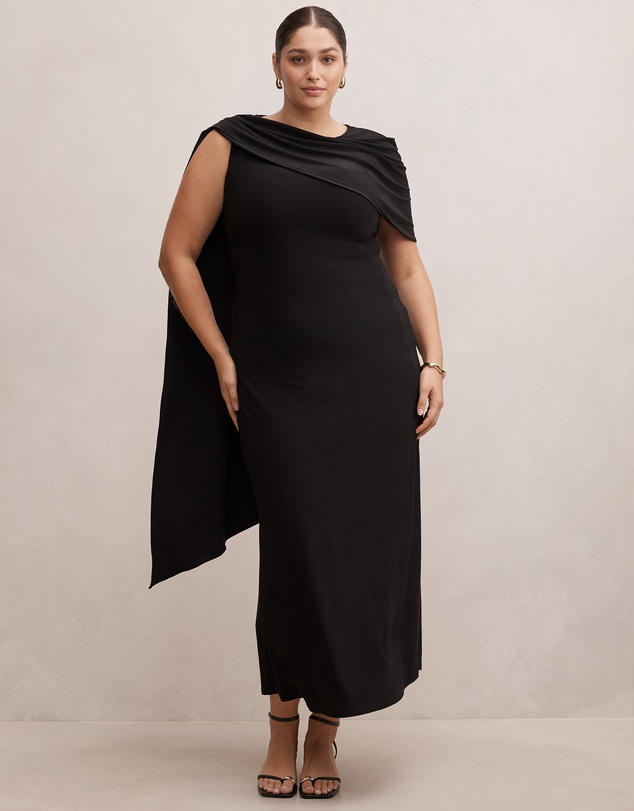 Forever New Curve - Kosa Curve Cape Scarf Maxi Dress