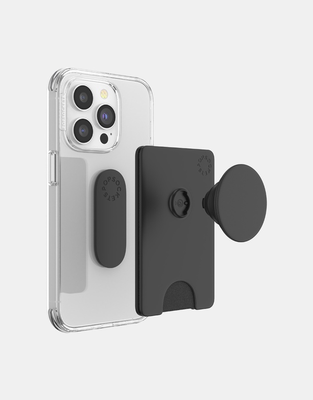 PopSockets - PopWallet+ MagSafe Phone Grip Wallet Card Holder  + Magnetic Adapter Ring