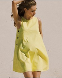 Soon Maternity - Maeve Linen Feeding Dress