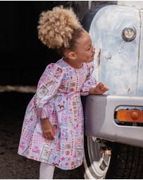 Fox & Finch - Winter Vacay Print Dress - Kids