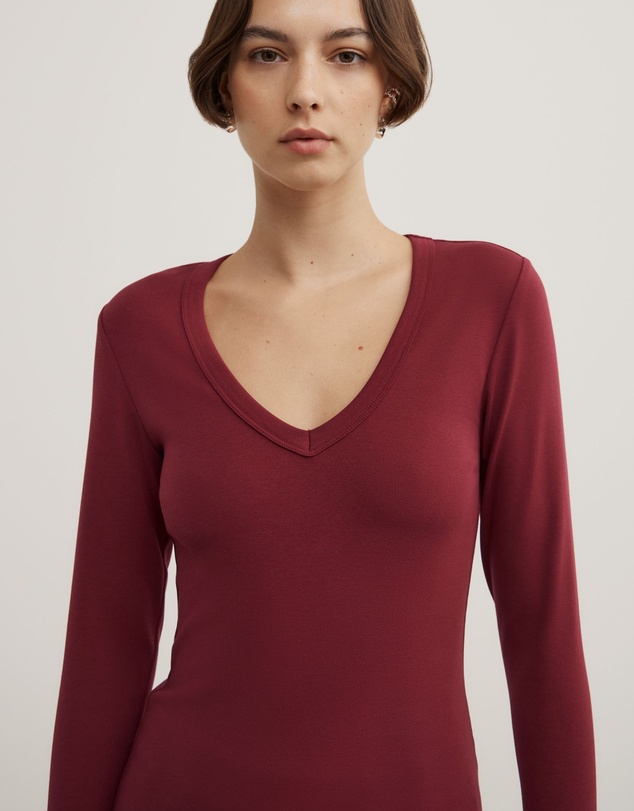 Witchery - V-neck Long Sleeve Top