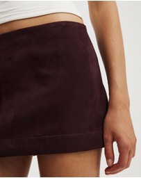 Cotton On - Suede Mini Skirt