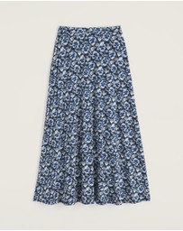 Seasalt - Seasalt Cornwall Navy Rose Skirt Ankle