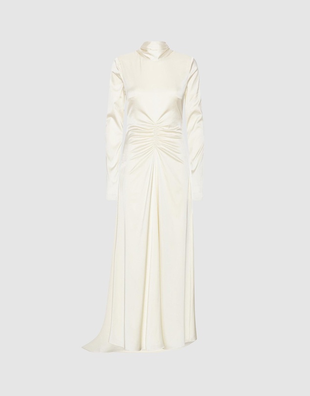 ROTATE - LS Scarf Dress