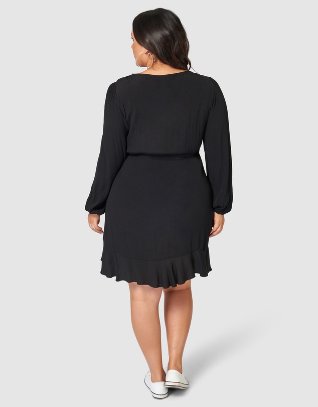 Sunday In The City - Titanium Wrap Dress
