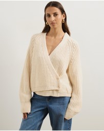 Atmos&Here - Reese Chunky Knit Wrap Cardigan