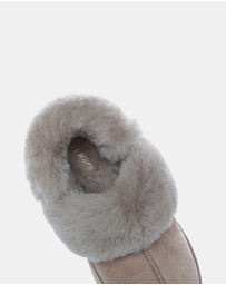 EVERAU - Australian Shepherd Ugg Musa Platform Cow Suede Upper House Shoes