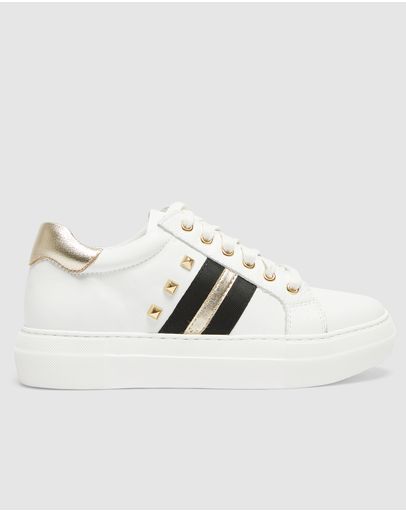 WHITE/GOLD NAPPA