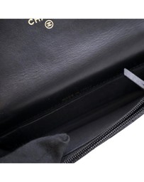 Pre-Loved by Azura Reborn - Pre-Loved Quilted Lambskin Maxi Pearls Clutch With Chain