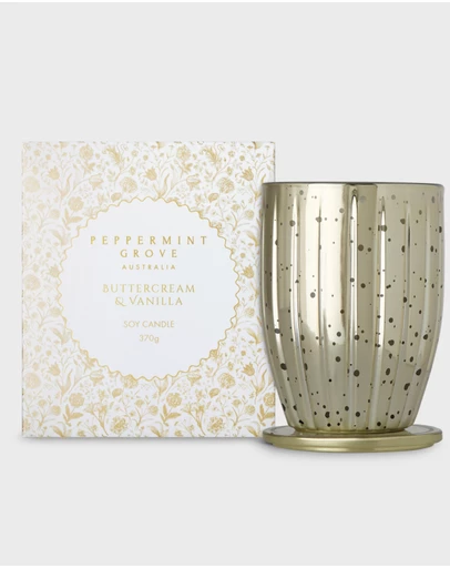Peppermint Grove - Buttercream & Vanilla Soy Candle 370g