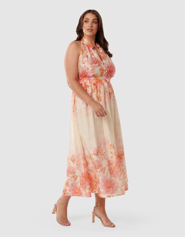 Forever New Curve - Ivy Curve Printed Midi Dress
