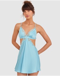 Bras N Things - Night Games Summer Crush Slip-Light Blue