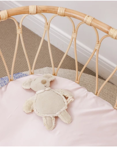 SILK MAGNOLIA - Pure Silk Fitted Bassinet and Cot Sheets