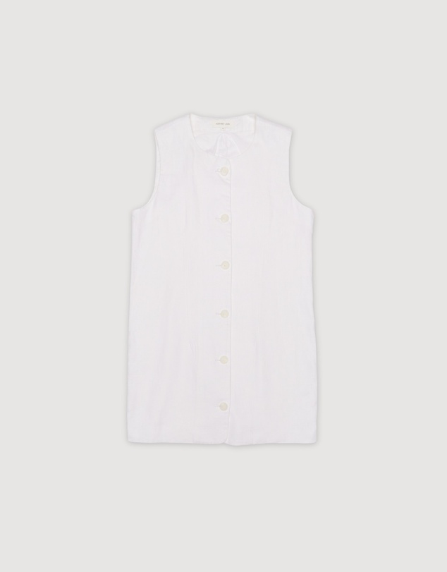 Revibe - Repaired Assembly Label Linen Sleeveless Dress
