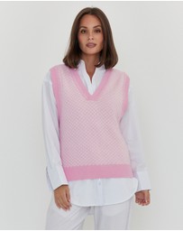 ALEXANDRA - Lula Knit Vest Pink