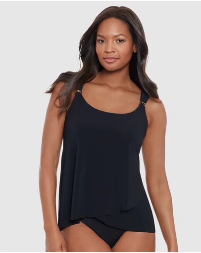 Miraclesuit Swimwear  - Razzle Dazzle Dazzle DD Cup Loose Fit Underwired Tankini Top