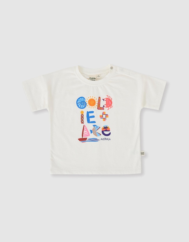 Goldie + Ace - G'Day From The Bay T-Shirt - Babies-Kids