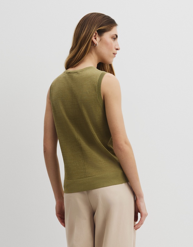 Country Road - Pointelle Detail Neck Tank