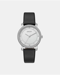 DKNY - Evening Astoria Glitz Silver Stainless Steel 32mm Watch